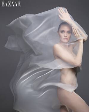 angelina jolie upskirt - Angelina Jolie embraces 'true self' in Harper's Bazaar photo shoot