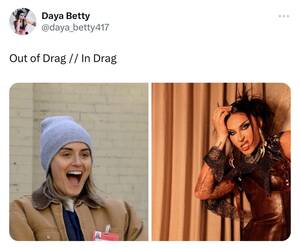 Daya Knight Almost Caught Porn - This is my new favorite trend - Out of Drag vs In DragðŸ’€ : r/rupaulsdragrace