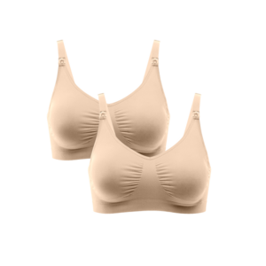 Drop Cup Nursing Bra Porn - Kirsti Seamless Super Stretch Nursing Bra | 2 Pack Nude â€“ Maternity Mommy