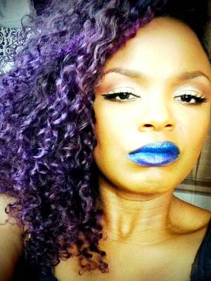 Blue Lips - Blue lips... violet hair. | Violet hair, Natural hair styles, Blue lips