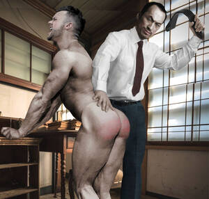 Men At Play Porn Whippings - Stripped and Strapped - Spanking Art by Franco - Jock Spank - Male Spanking