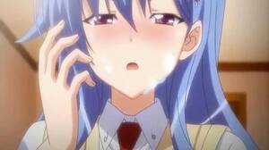 Hentai Blue Hair Porn - Stunning hentai chick with blue hair and big tits fucks in her sexy  lingerie - CartoonPorn.com