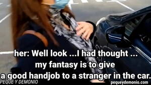 car handjob captions - I PROPOSE TO A STRANGER TO HANDJOB HIM IN HIS CAR AS PEOPLE PASS BY AND END  UP FILLING IT ALL WITH MILK. full video in RED www.pequeydemonio.com/ -  XVIDEOS.COM