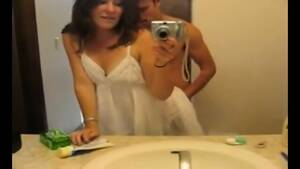 homemade sex mirror - Amateur Teen Has Mirror Sex In Bathroom - EPORNER