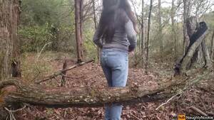 Nature In The Woods Porn - Nature Calls: Hot girl with nice butt pees inâ€¦ ThisVid.com