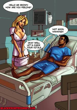hello nurse cartoon porn - Interracial Sex Blonde Nurse Makes Blow Job