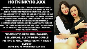 hotkinkyjo extreme deep anal - New!!! Hotkinkyjo Deep Anal Footing, Bellybulge, Elbow Deep Double Fisting  & Anal Prolapse With Stacy Bloom - xxx Mobile Porno Videos & Movies -  iPornTV.Net