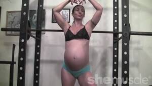 amateur preggo gym - Fit Pregnant Porn Star Poses in the Gym, uploaded by Awakes