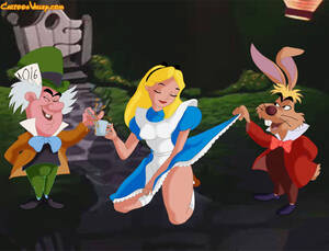 cartoon alice nude - Disney porn