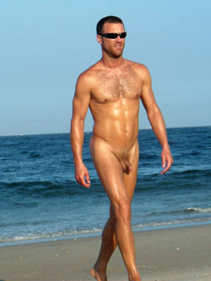 naked spy cam hairy - on spy nude beach cam Naked man