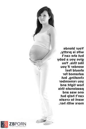 interracial pregnant captions - 