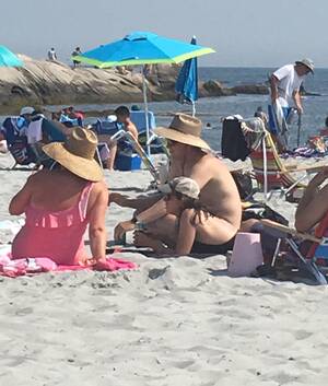 boner on nude beach - A random stranger came up to my girlfriend and I to show us the photo she  took of us. : r/funny