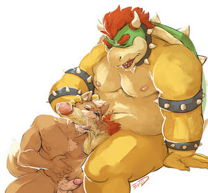 Furry Bowser Porn - Rule 34 - balls boulevard bowser collar cum fox mccloud furry furry only  horn humanoid penis male male only mario (series) nintendo nipples oral  penis pubes star fox tongue yaoi | 1786027