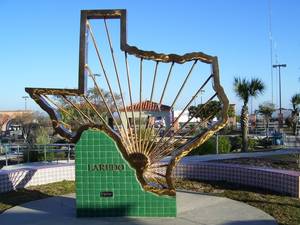 Laredo Texas Star - Beautiful sculpture at welcome center at Laredo, Texas