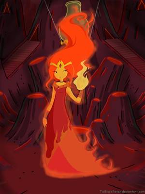 Adventure Time Princess Bump - Once Flame princess will become the queen of Fire Kingdom. AT Flame queen