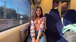 Amateur Train Fuck - Sexy babe fucked with a stranger in the train - Amateur Porn