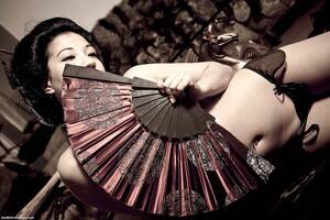 japanese geisha nude bdsm - Mistress Kawa | Fetish Geisha nude with a fan | BDSM redux