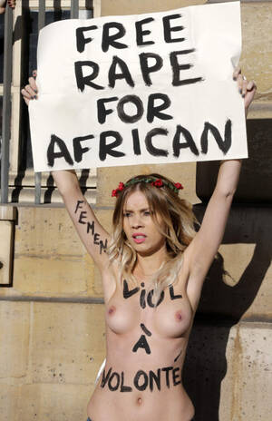 Immigration Porn - breedingthewhitesaway: blackbreedingonly: A European woman protesting in  support of increased African immigration. Oh nice This a worthy  fight.Foreigners like African Immigrants shouldn't live under the tyranny  of the whites' laws. Tumblr Porn