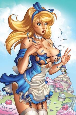 cartoon alice nude - Grimm: alice in wonderland #1 bluerainbow excl l/e 500 mike debalfo nm