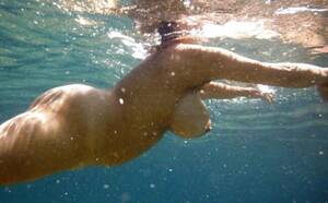 chubby water sex - Chubby amateur swims naked in the ocean