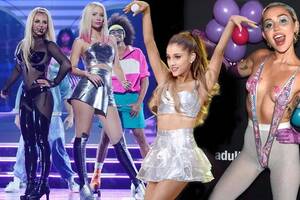 Ariana Grande Dirty Porn - Why must pop stars like Miley Cyrus and Ariana Grande dress like porn  stars? - Amanda Killelea - Mirror Online