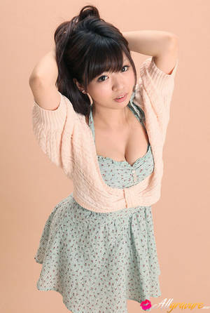 big boob asian cute - Mayuka Kuroda Asian in long socks and cute dress has big boobs by All  Gravure