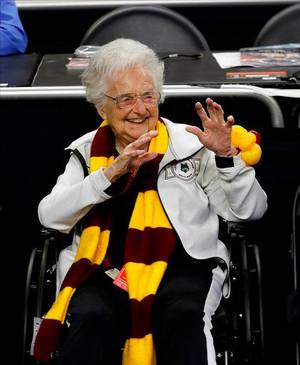 Billy Madison Granny Porn - (AP Photo/Eric Gay). Loyola-Chicago's Sister Jean Dolores Schmidt watches  as players warm up before the semifinal game against Michigan in the Final  Four ...