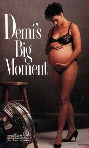 demi moore nude pregnant - Demi Moore pregnant vanity fair august 1991 by Annie Leibovitz