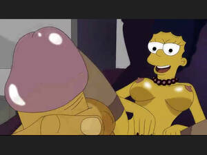 big tit cartoon hand job - Homer`s handjob -simpsons Busty cartoon porn movie.