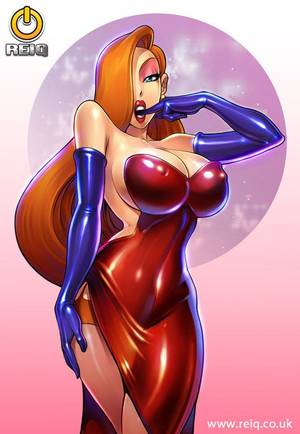 famous cartoon sex roger rabit - breasts disney elbow gloves gloves hair over one eye huge breasts jessica  rabbit lipstick long hair makeup reiq shiny shiny clothes solo thighhighs  who ...