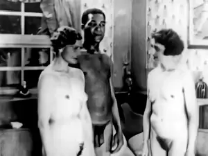 1920s Black Women Porn - Black Driver Fucks 2 White Girls in 1930s Vintage Interracial Threesome