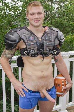 football jock - Cute 21 year old College Jock Parker is every students fantasy Football  Player as he jerks his 9 inch cock â€“ Guys Love Guys Blog