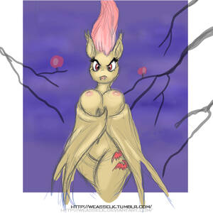 Fluttershy Bat Porn - 508633 - questionable, artist:weasselk, fluttershy, bat pony, anthro, bats!,  g4, apple, breasts, busty fluttershy, cutie mark, female, flutterbat,  hanging, night, nipples, nudity, race swap, solo, solo female, that was  fast, tree branch,