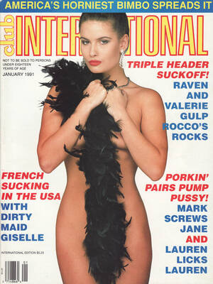 Giselle Club Magazine Porn - Club International January 1991, club international magazine back