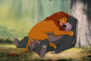 Jungle Book Yaoi Gay Porn - Xbooru - 2boys baloo bear crossover disney duo erect penis erection feral gay  jungle book lion male male only sex simba the lion king yaoi | 783967