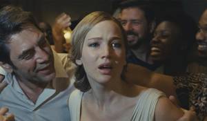 First Torture Porn - Javier Bardem (at left) and Jennifer Lawrence in Mother (Paramount  Pictures) Mother, an exercise in torture porn ...