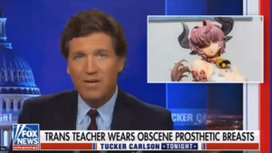 exploding milk tits - Internet Flabbergasted As 'Prosthetic Boob Lady' Leads Tucker Carlson To  Say 'Exploding Milk Porn' On Air | Know Your Meme