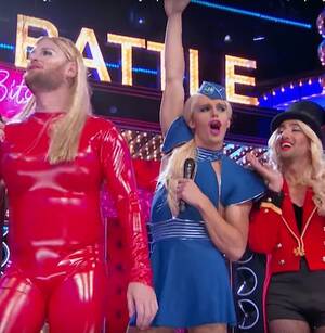 Britney Spears Latex Porn - Queer Eve' Fab Five pay tribute to Beyonce, Britney Spears on 'Lip Sync  Battle'