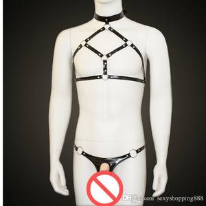 Leather Bdsm Porn - BDSM Sexy Faux Leather Set For Men Gays Fetish Bondage Dresses Adult Game  Lingeries Latex Costumes Club Party Body Harness Clothing Porn Adult Sex  Men Sexy ...