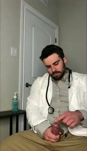 doctor jerk off - Handsome Hunk Doctor Jack off and cum hard - ThisVid.com