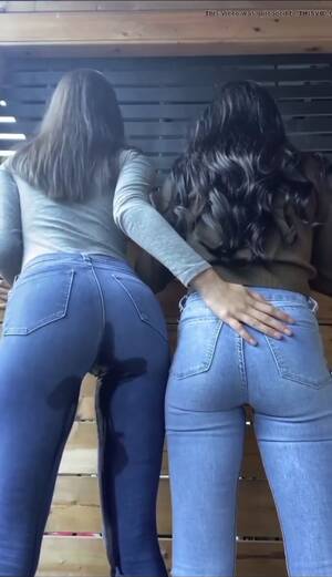 lesbian porn wet pants - Lesbian: Two girls wet their pants together - ThisVid.com