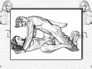 Female Satyr Sex - Erotic Drawings of Marc Blanton - Nymphs and Satyr | xHamster