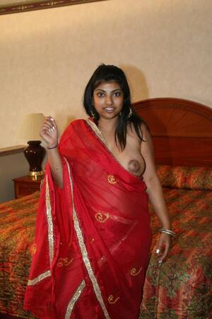 indian arhuarya porn queens - Big-tittied indian Arhuarya pool up her red saree to flaunts off her hairy  cave - Panty-Porn.com