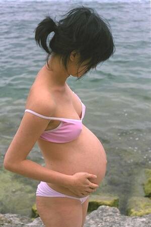 hot pregnant nude beach - Teen Pregnant Porn Pics & Naked Photos - PornPics.com