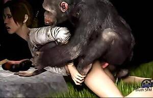 Monkey Porn Bestiality - Bestiality monkey porn 3D action