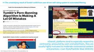 Controversial Porn Tumblr - The Platformed Value of Engagement. Affect, Control, and Participation on  Tumblr (and beyond) | PPT