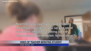 blackmail teacher - Caught on camera: Teacher berates student for porn accusation - National |  Globalnews.ca