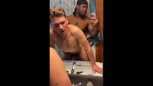anonymous interracial bathroom - Interracial Couple had Hot Bathroom Mirror Sex - Pornhub.com
