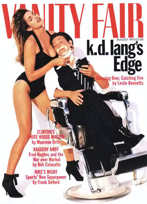 Giselle Club Magazine Porn - Vanity Fair, August 1993: K.D. Lang and Cindy Crawford