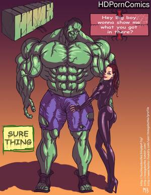 Hulk Blowjob - Hulk VS Black Widow comic porn | HD Porn Comics